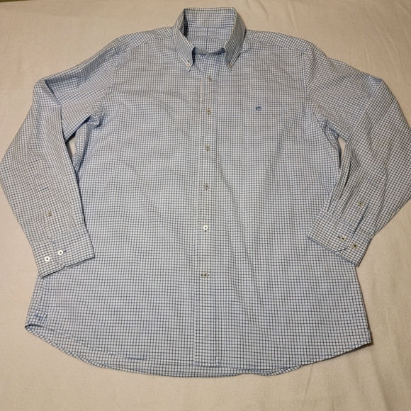 Southern Tide Other - Souther Tide Blue Plaid Flannel Button Down XL